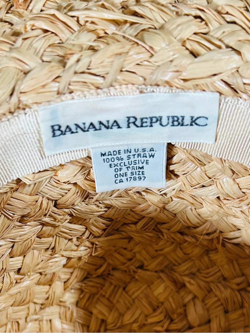 Vintage Banana Republic Floral Straw Hat - Picture 8 of 13